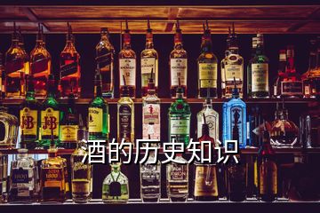 酒的歷史知識(shí)