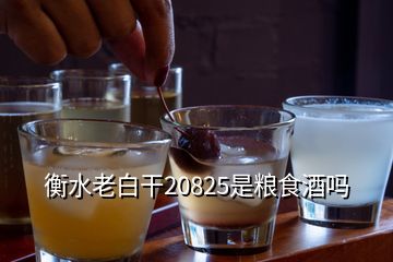 衡水老白干20825是糧食酒嗎