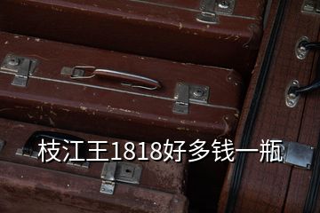 枝江王1818好多錢一瓶