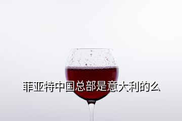 菲亞特中國(guó)總部是意大利的么