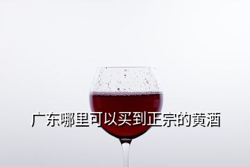 廣東哪里可以買(mǎi)到正宗的黃酒