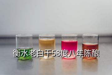 衡水老白干58度八年陳釀