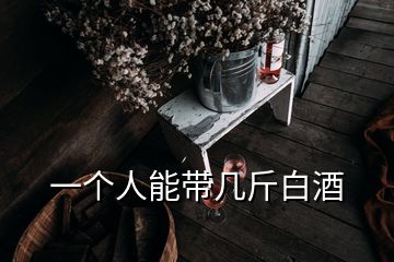 一個(gè)人能帶幾斤白酒