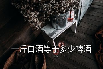 一斤白酒等于多少啤酒