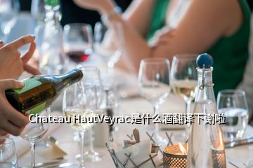 Chateau HautVeyrac是什么酒翻譯下謝啦