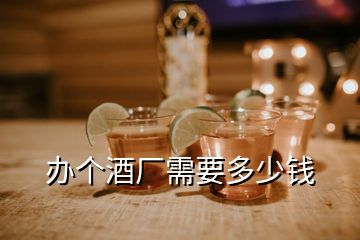 辦個(gè)酒廠需要多少錢