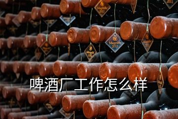 啤酒廠工作怎么樣