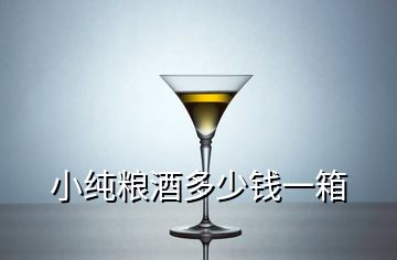 小純糧酒多少錢一箱