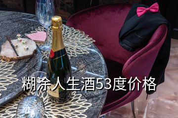 糊涂人生酒53度價格