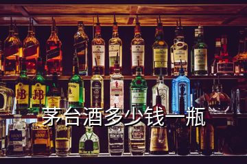 茅臺(tái)酒多少錢一瓶