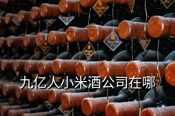 九億人小米酒公司在哪