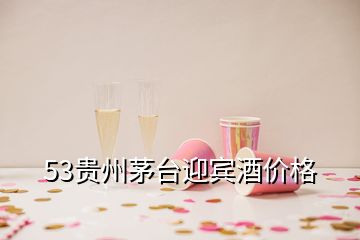 53貴州茅臺(tái)迎賓酒價(jià)格