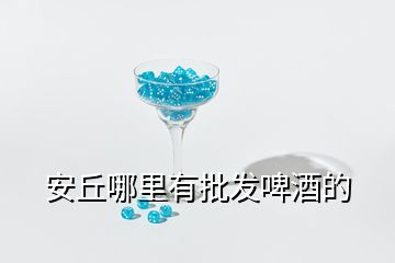 安丘哪里有批發(fā)啤酒的