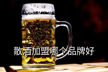 散酒加盟哪個品牌好