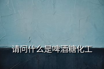 請(qǐng)問(wèn)什么是啤酒糖化工