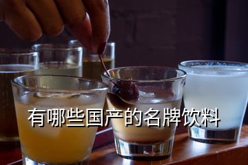 有哪些國產(chǎn)的名牌飲料