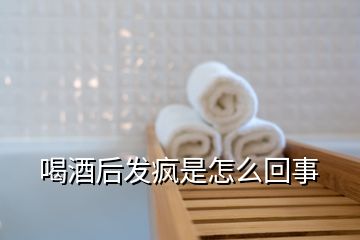 喝酒后發(fā)瘋是怎么回事