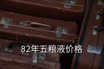 82年五糧液價格