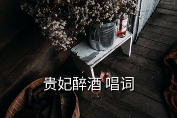 貴妃醉酒 唱詞