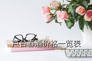 蘆臺春酒價格一覽表