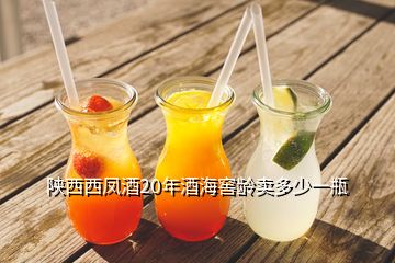 陜西西鳳酒20年酒海窖齡賣多少一瓶