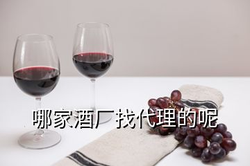 哪家酒廠找代理的呢