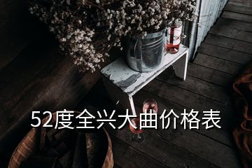 52度全興大曲價(jià)格表