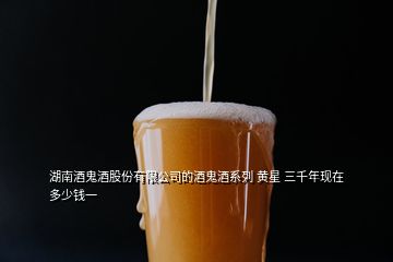 湖南酒鬼酒股份有限公司的酒鬼酒系列 黃星 三千年現在多少錢一