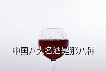 中國八大名酒是那八種