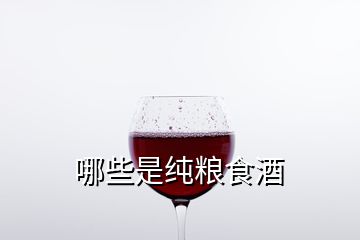 哪些是純糧食酒