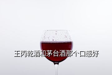 王丙乾酒和茅臺酒那個(gè)口感好