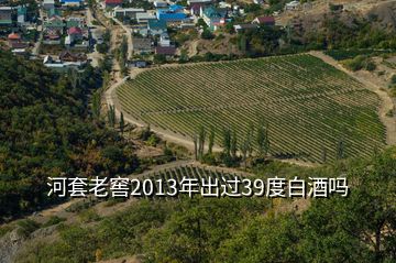 河套老窖2013年出過39度白酒嗎