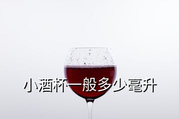 小酒杯一般多少毫升