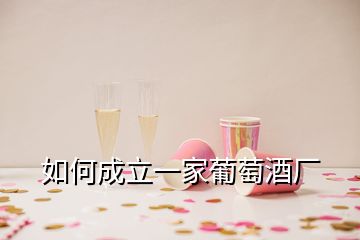 如何成立一家葡萄酒廠