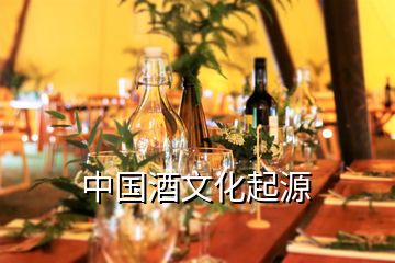 中國(guó)酒文化起源