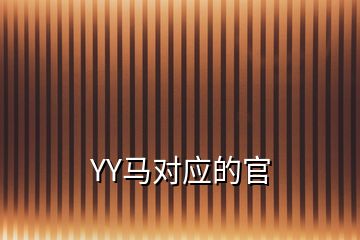 YY馬對(duì)應(yīng)的官