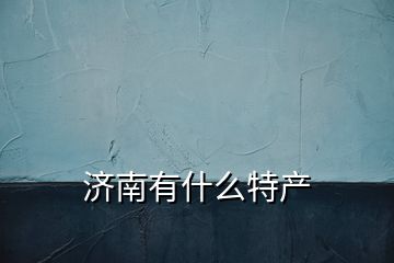 濟南有什么特產(chǎn)