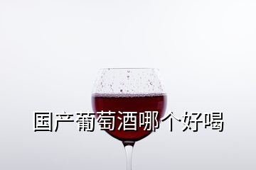 國產(chǎn)葡萄酒哪個好喝