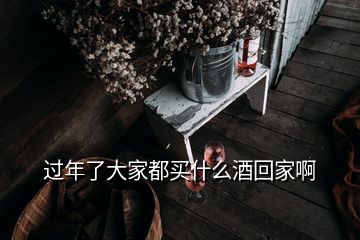 過年了大家都買什么酒回家啊