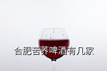 合肥苦蕎啤酒有幾家