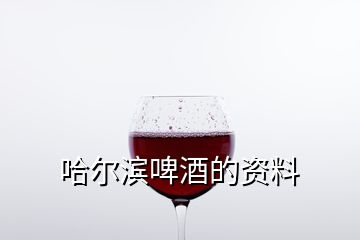 哈爾濱啤酒的資料