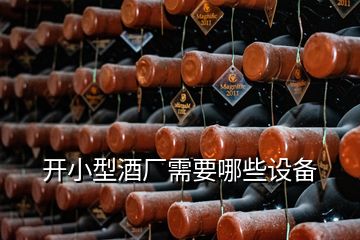 開小型酒廠需要哪些設備