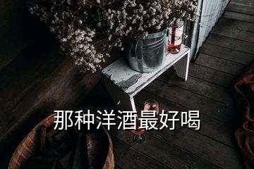 那種洋酒最好喝