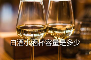 白酒小酒杯容量是多少