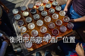 衡陽市燕京啤酒廠位置