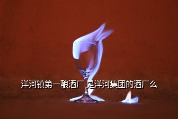 洋河鎮(zhèn)第一釀酒廠 是洋河集團(tuán)的酒廠么