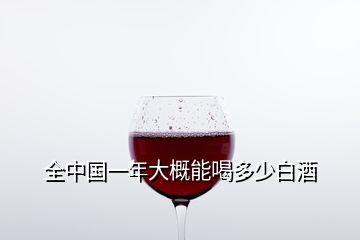 全中國一年大概能喝多少白酒