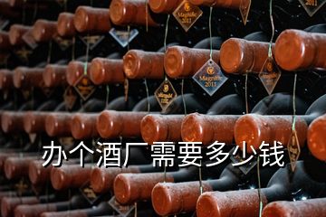 辦個酒廠需要多少錢