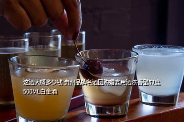 這酒大概多少錢(qián) 貴州品牌名酒團(tuán)購(gòu)婚宴用酒濃香型52度500ML白金酒