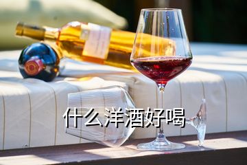 什么洋酒好喝